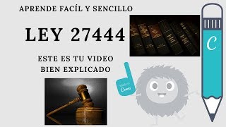 Quieres aprender acerca de la ley 27444 Mira esto bien explicado [upl. by Nosemyaj]