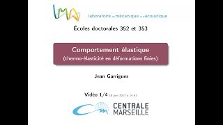 Comportement élastique 14 J Garrigues AMUECMLMA [upl. by Anihc]