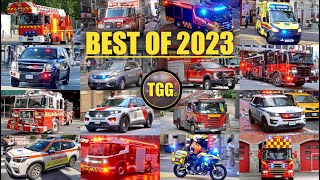 BEST OF 2023 LIGHTS amp SIRENS  TGG Global Emergency Responses [upl. by Nicolau]