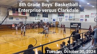 Enterprise vs Clarkdale 8th Grade Boys’ Basketball [upl. by Mcgrody278]