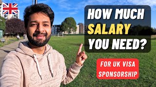 Salary Requirement for UK Skilled Worker Visa Explained 🇬🇧 [upl. by Luapnhoj]