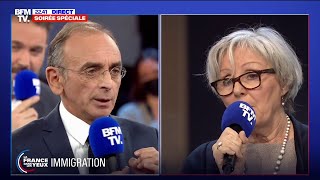 Léchange tendu entre une habitante dAubervilliers et Éric Zemmour [upl. by Hayley]