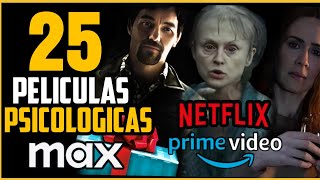 TOP 25 BRUTALES PELICULAS PSICOLOGICAS EN NETFLIXHBO MAX Y AMAZON PRIME VIDEO 2024 [upl. by Aihsaei]