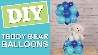 DIY Teddy Bear Balloons  Baby Shower Centerpiece [upl. by Lertsek302]