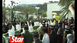 Tuanku Jaafars funeral procession [upl. by Roselba325]