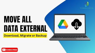 How to Move Google Drive to EXTERNAL Hard Drive 2024  Download Migrate or Backup All Data [upl. by Ttcos14]