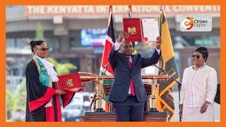 The Swearingin of Abraham Kithure Kindiki as the third Deputy President of the Republic of Kenya [upl. by Anomar]