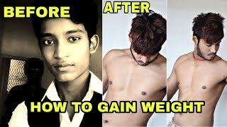 How To Gain Weight And Transform Yourself  Hindi  Best Tips For Skinny Boys [upl. by Acimad624]