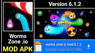 Worms Zone io MOD APK Unlimited Coins Version 612 [upl. by Walther145]