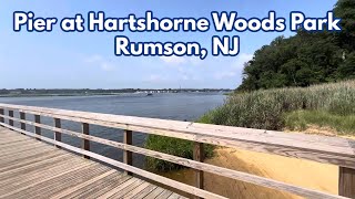 Pier at Hartshorne Woods Park in Rumson NJ [upl. by Etteyafal]