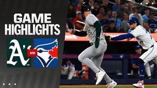 As vs Blue Jays Game Highlights 81124  MLB Highlights [upl. by Ahtelrac]