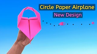 how to make a circle paper airplane circle paper airplane [upl. by Kiehl862]