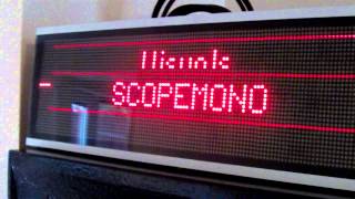 Centro player running on Raspberry Pi board LED display PT2 [upl. by Arat839]