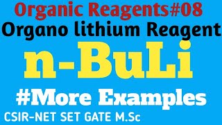 nbutyl lithium organo lithium reagent in tamil  SANTHOSHCHEMISTRY [upl. by Madaras741]