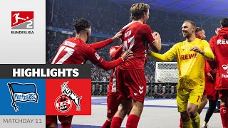 Köln Grab 3 AwayPoints  Hertha BSC  1 FC Köln 01  Highlights  Matchday 11  Bundesliga 2 [upl. by Vyky]