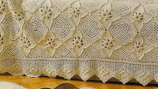 Crochet Patterns for free crochet bedspread 1705 [upl. by Aneekan659]