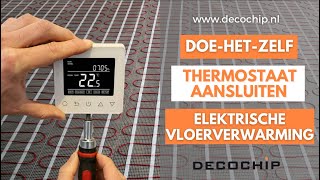 Zo Sluit Je Een Thermostaat Aan  Elektrische Vloerverwarming [upl. by Omocaig]