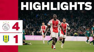 Three points at home ⚪🔴⚪️  Highlights Ajax  RKC  Eredivisie [upl. by Akimal]