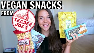 My Favorite VEGAN Snacks from Trader Joes [upl. by Odlonyer]