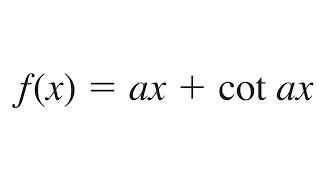 Derivadas de Funciones Trigonométricas fx  ax cotax [upl. by Cerveny]