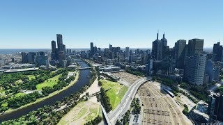 Microsoft Flight Simulator 2024 Melbourne City Tour  Realistic Immersive Ultra Graphics [upl. by Marve]