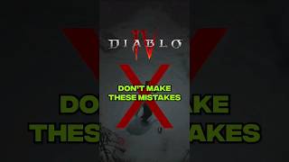 DONT Make These Mistakes Playing Diablo 4 [upl. by Aicelf330]