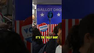 Ballot Box has a poll party on the NYC subway vote election comedy [upl. by Canada]