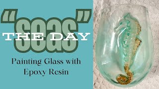 Adding fun resin molds to wine glasses — resin painted glasses are a HOT SELLER [upl. by Ayram871]