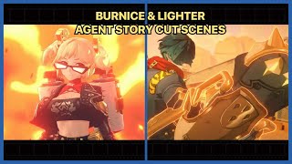 Burnice amp Lighter Agent story cut scenes  Zenless Zone Zero [upl. by Cecilius]