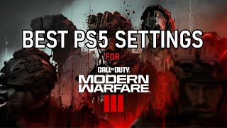 BEST SETTINGS FOR WARZONE 30 MW3 GRAPHICS CONTROLLER PS5 CONSOLE [upl. by Scurlock820]