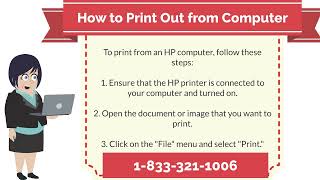 Call 18333211006 How to Print Out from Computer  123hpcomsetup Print Scan amp Fax [upl. by Okram690]