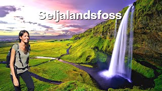 Seljalandsfoss Waterfall Iceland Walking Tour HD 60fps [upl. by Akinal]