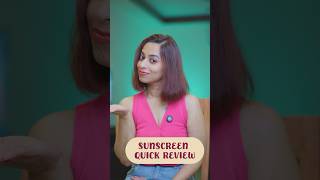 Quick Sunscreen Review  shortsfeed shorts viralshorts beauty skincare sunscreen [upl. by Jacie]