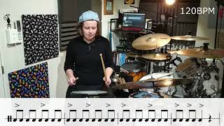 Low Moeller Technique Development Exercises drum tutorial [upl. by Fair]