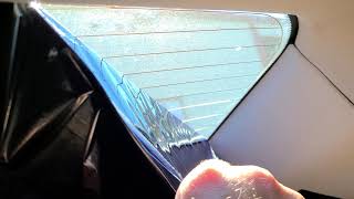 How to remove Window Tint off of a car using black garbage bags Simple Green amp sun TintManFLcom [upl. by Aisad666]