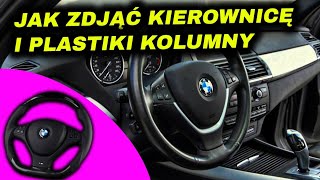 JAK ZDJĄĆ KIEROWNICE I PLASTIKI KOLUMNY  how to remove the steering wheel [upl. by Abbottson348]