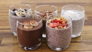 Chia Pudding – 5 Easy amp Healthy Recipes [upl. by Norrie]