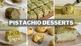 6 Pistachio Desserts Recipes [upl. by Honna]