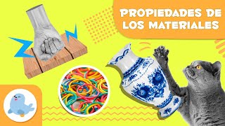 Las PROPIEDADES de los MATERIALES para niños 🧱🔨 Resistencia rigidez elasticidad🧶🏈 [upl. by Nama]