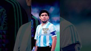 ARGENTINA WORLD CUP 1990 RUNNERUP THEN AND NOW football worldcup argentina shorts [upl. by Dranyam]