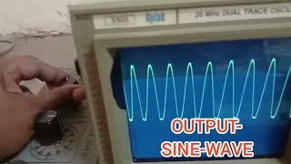 Experiment demonstration phase shift oscillator using opamp IC741 [upl. by Harwell]