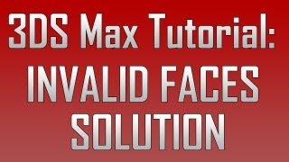 3DS Max Invalid faces export as FBX solution [upl. by Attennyl]