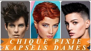 Chique pixie kapsels dames 2018 [upl. by Nale488]