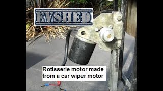 Rotisserie motor made from a car wiper motor [upl. by Leigha]