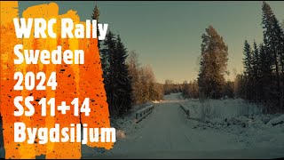 WRC Rally Sweden 2024  Special Stages 1114  Bygdsiljum [upl. by Ailecra]