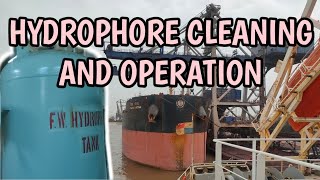 Seaman Vlog Cleaning of Hydrophore and basic Operation  life of Seafarers  Elmismo [upl. by Moitoso]