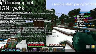 playing Donut Smp LIVE RATING BASESBUYING STASHES I NEED A STASH BADLY [upl. by Lepper]