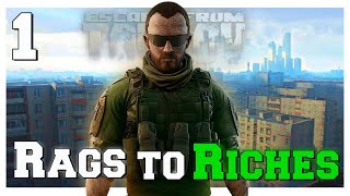 Starting Tarkov with a KNIFE Only Escape From Tarkov Rags to Riches E1S9 [upl. by Alegna522]