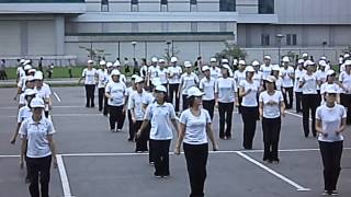 Morning gymnastics in DPRK  North Korea [upl. by Htabazile]