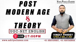 What Is Post Modern Literature And Postmodern Theory  Live Lecture At 7 pm today UGC NET English [upl. by Qifar]